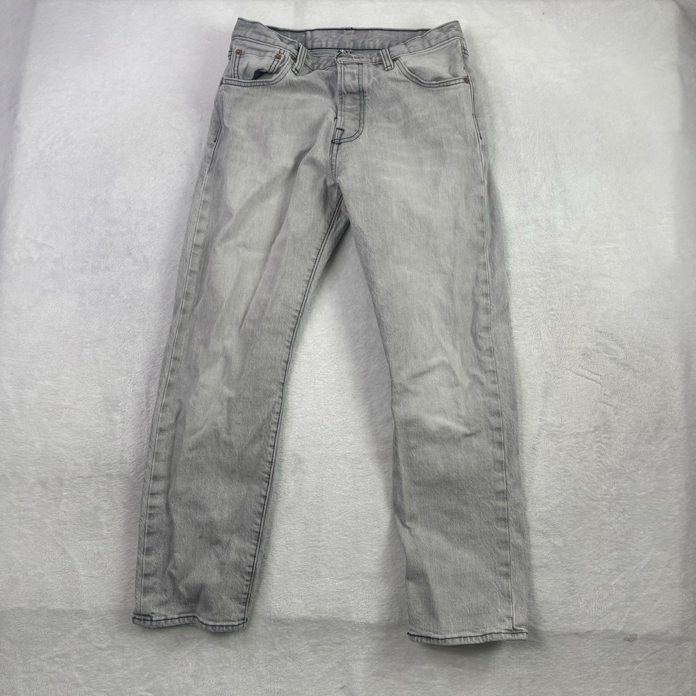 Levi's 501 93 Selvedge Acid Washed Grey Denim Jeans Men's 28" W x 28" L